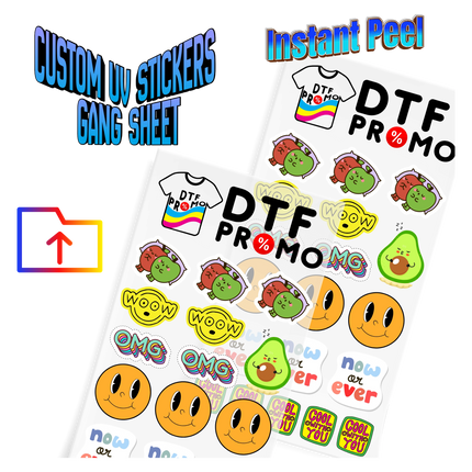 Upload Your UV DTF Sticker Gang Sheet