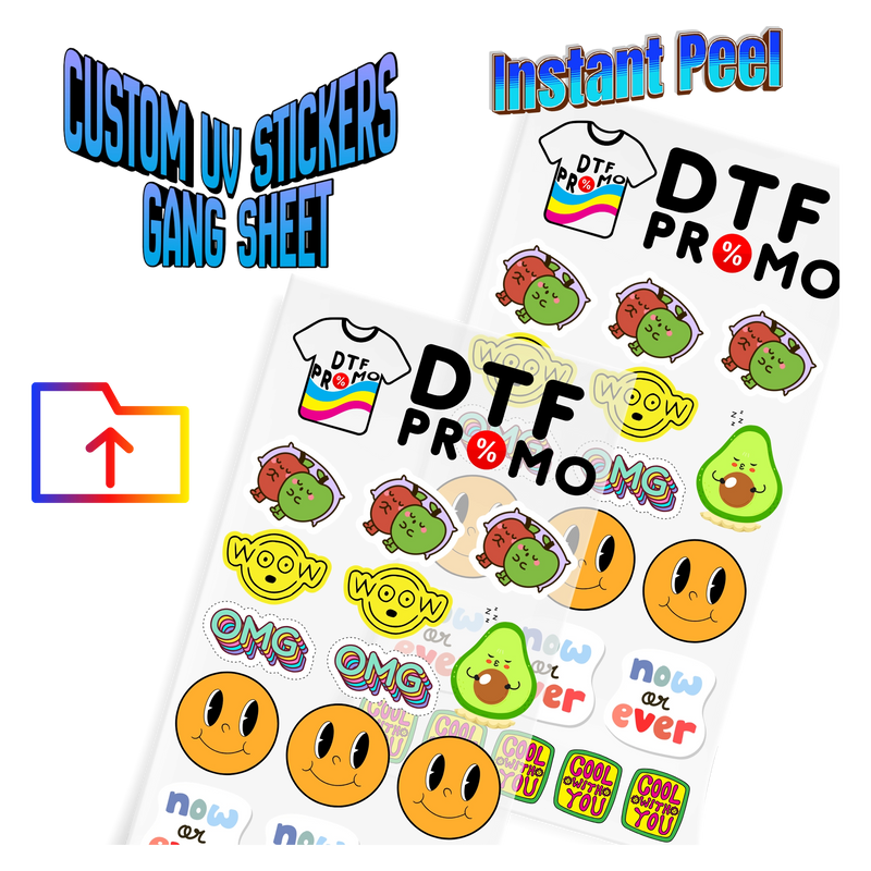 Upload Your UV DTF Sticker Gang Sheet