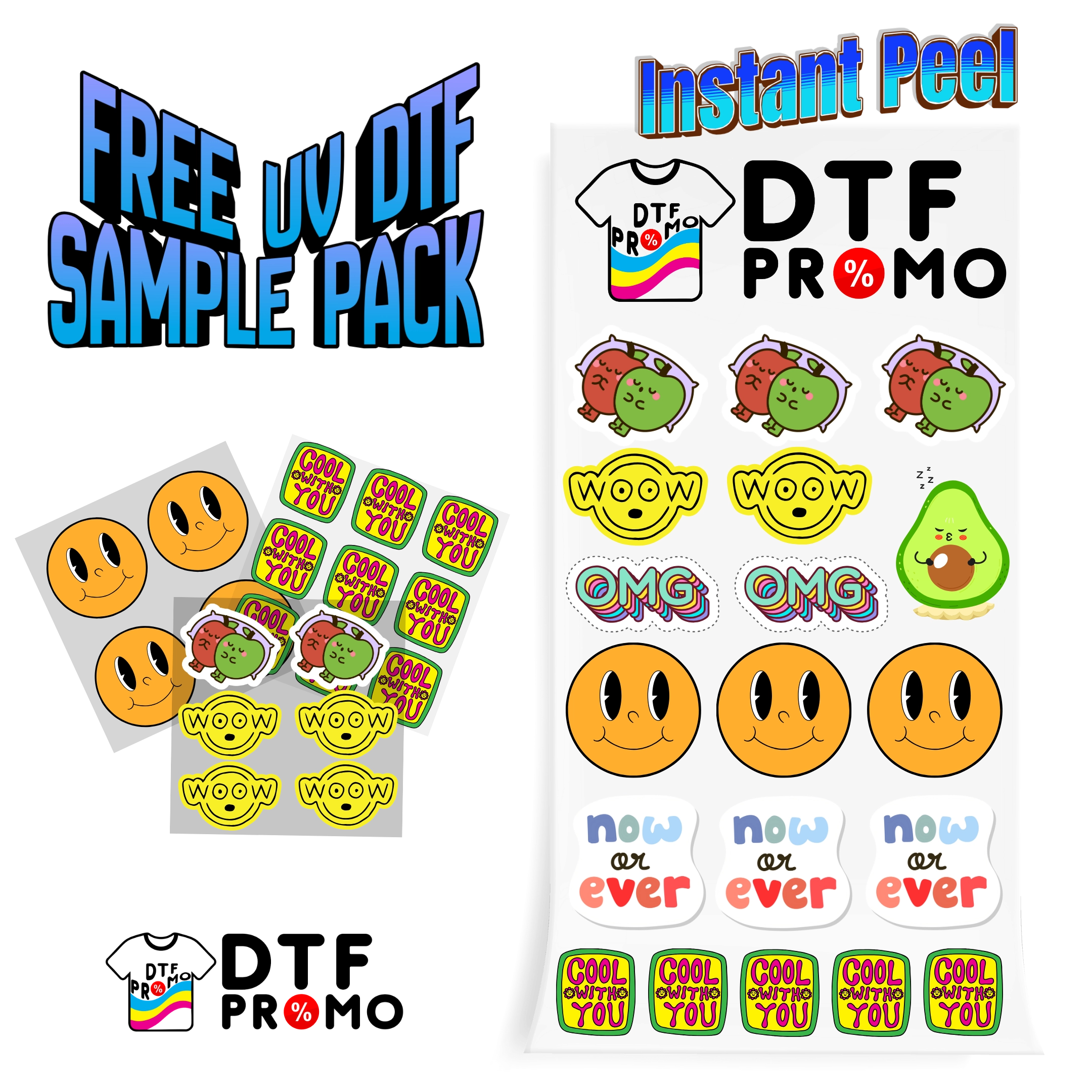 UV DTF sample pack