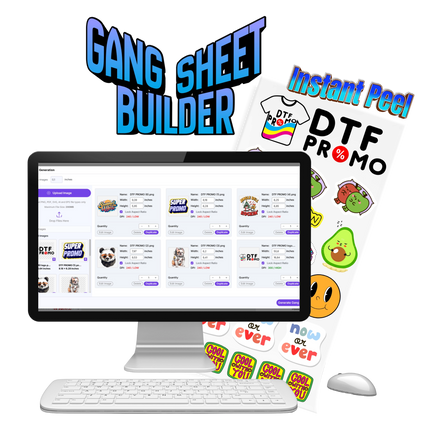 UV DTF Sticker Gang Sheet Builder