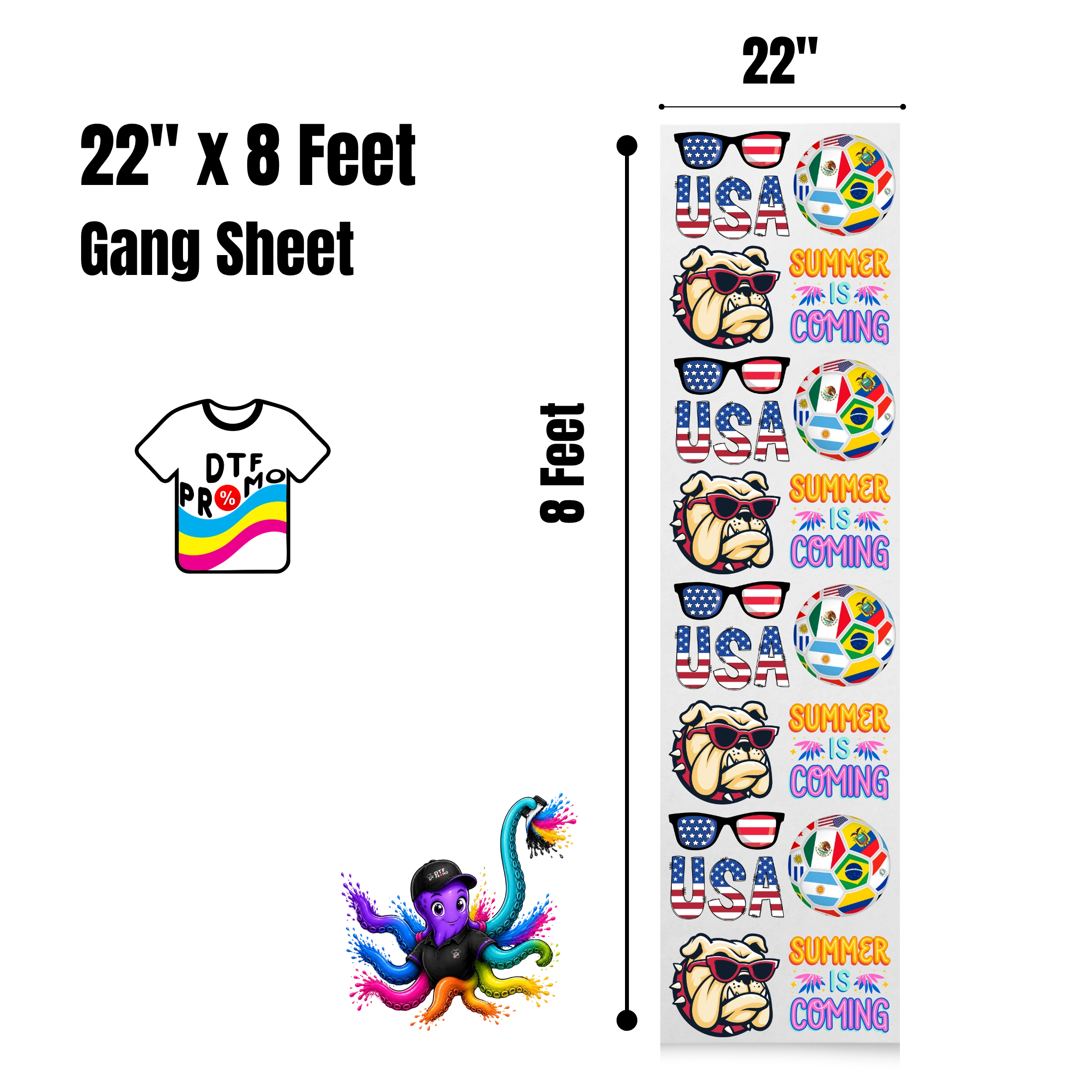 Custom Gang Sheet DTF - Upload