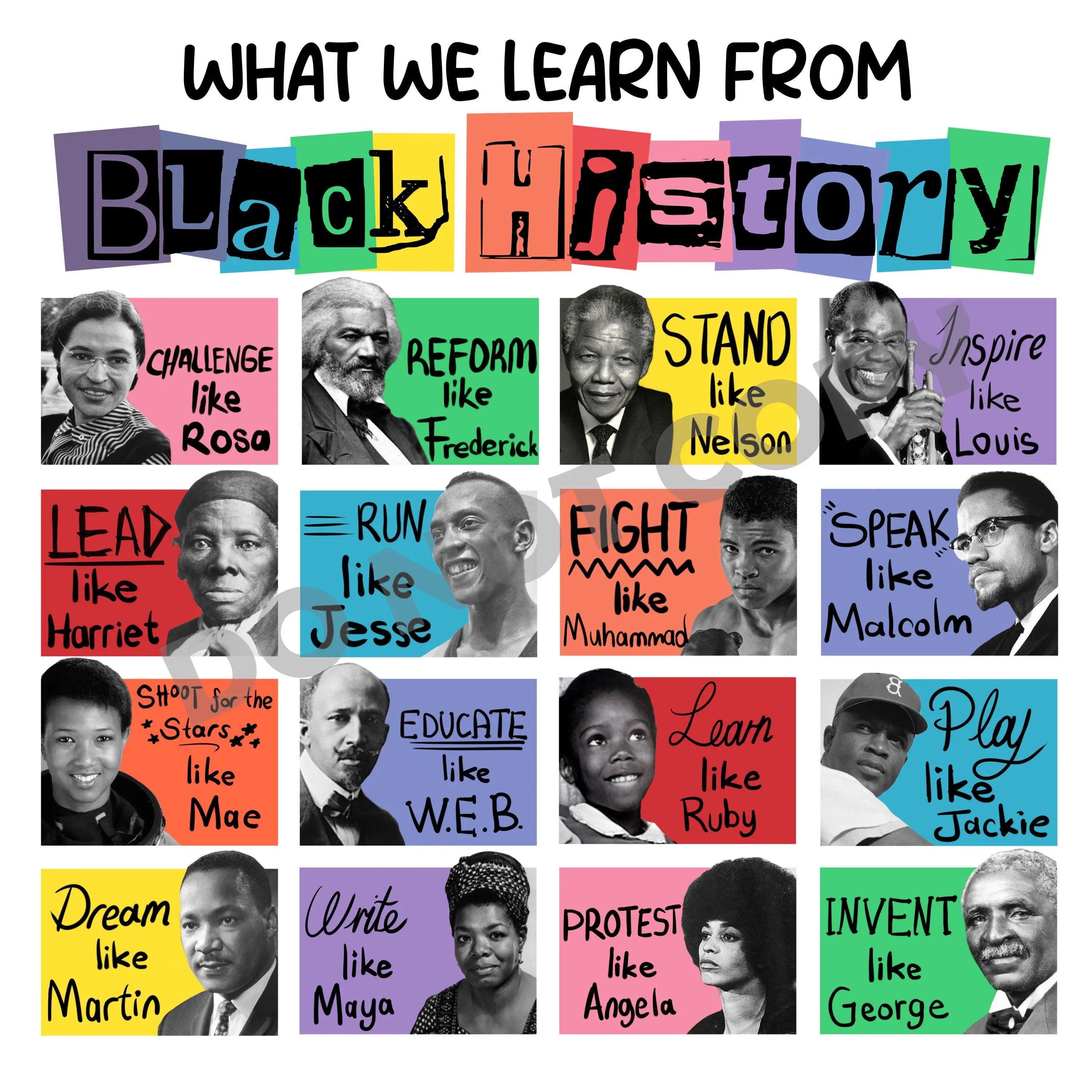 What We Learn From Black History - DTF PROMO