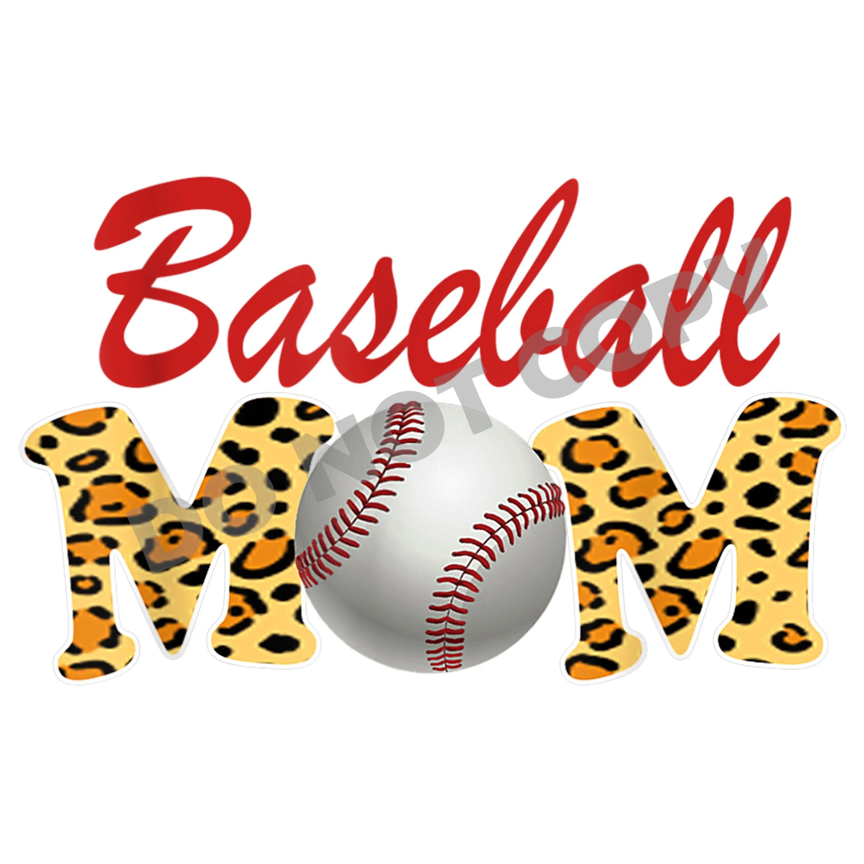 Baseball Mom Leopard -DTF Transfer - DTF PROMO