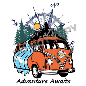 Adventure Awaits - DTF Transfer - DTF PROMO