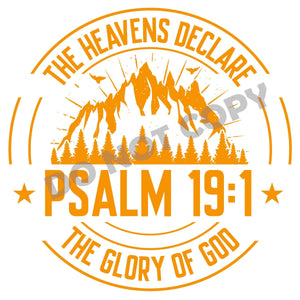 The Heavens Declare - DTF Transfer - DTF PROMO