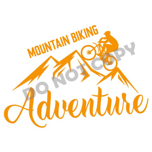Mountain Biking Adventure - DTF Transfer - DTF PROMO
