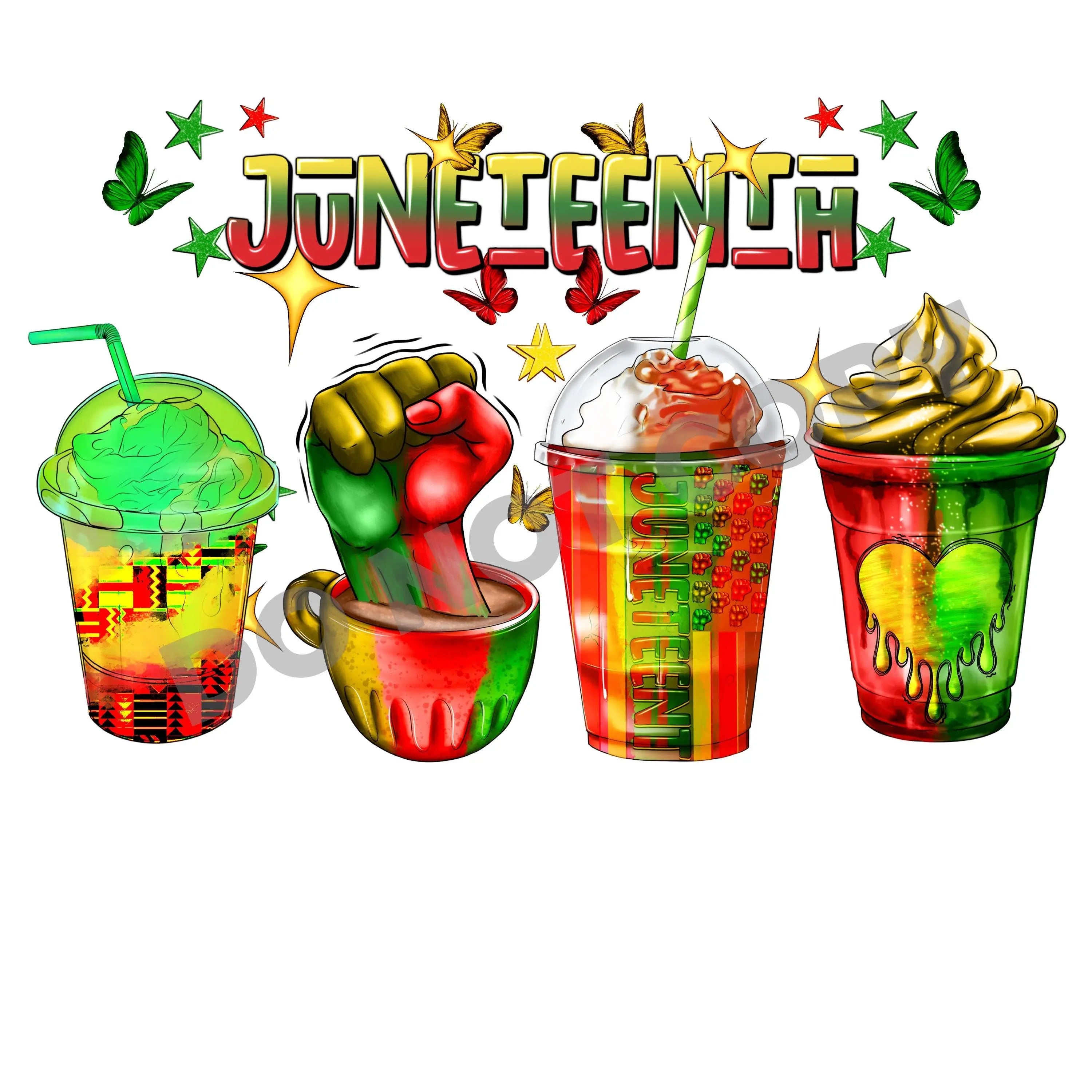 Juneteenth Drinks -DTF Transfer - DTF PROMO