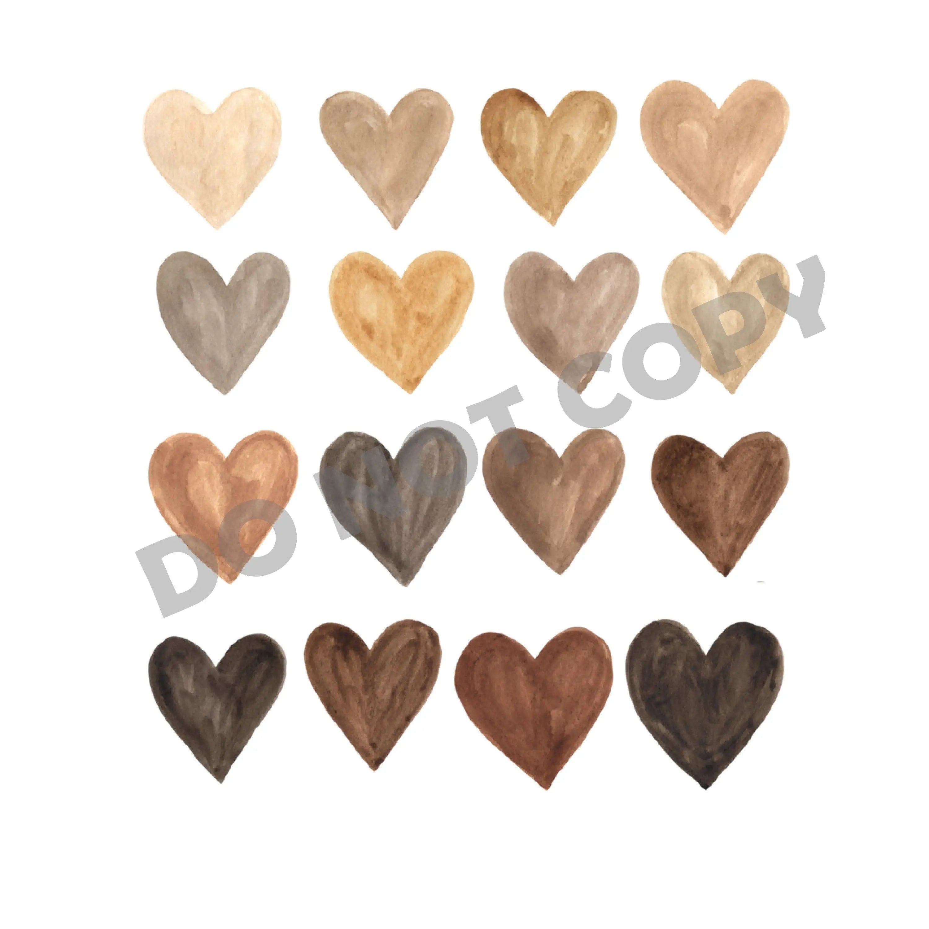 Juneteenth Hearts -DTF Transfer - DTF PROMO