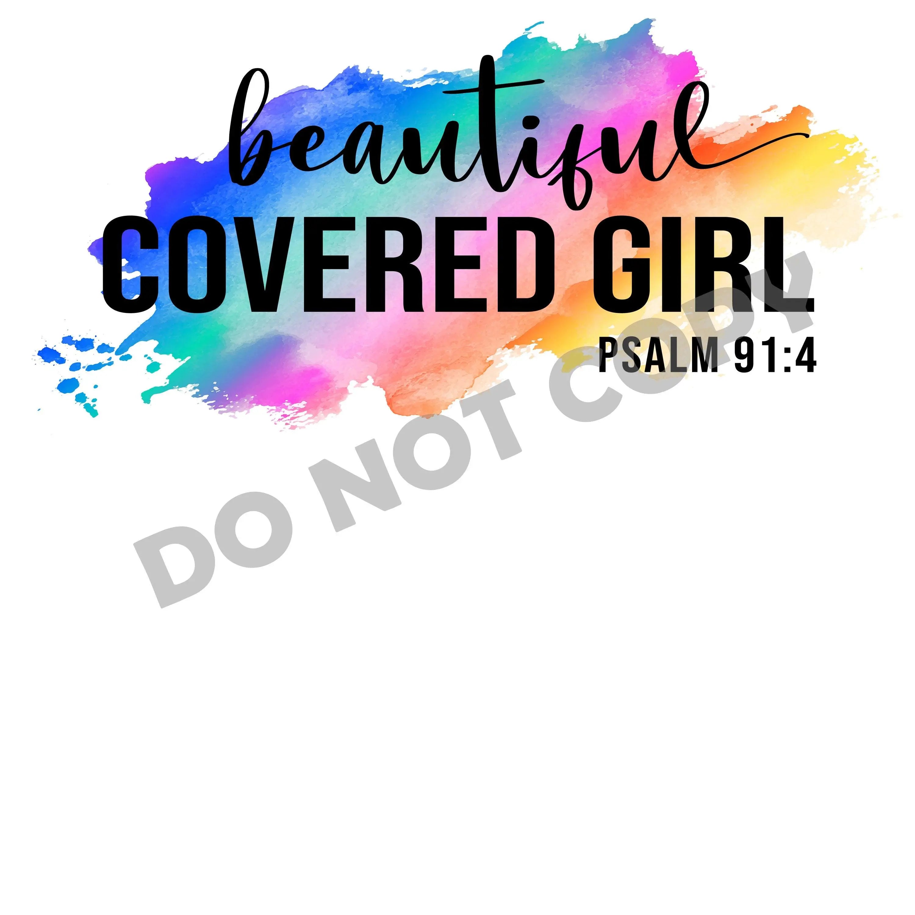Beautiful Covered Girl -DTF Transfer - DTF PROMO