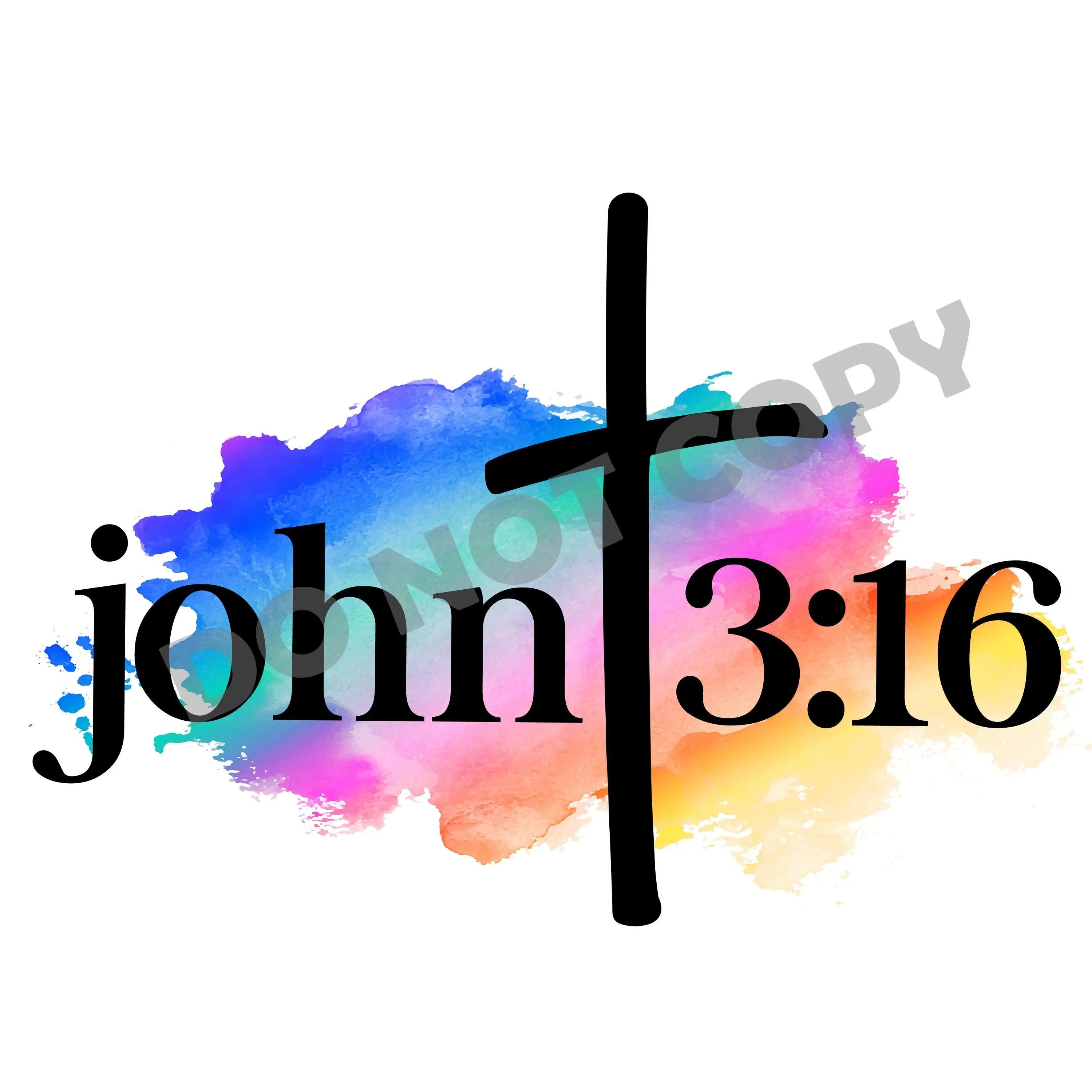 John 3:16 -DTF Transfer - DTF PROMO