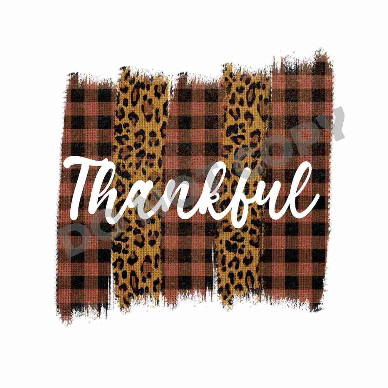 Thanksgiving Thankful DFT Transfer - DTF PROMO