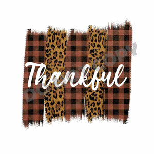 Thanksgiving Thankful DFT Transfer - DTF PROMO