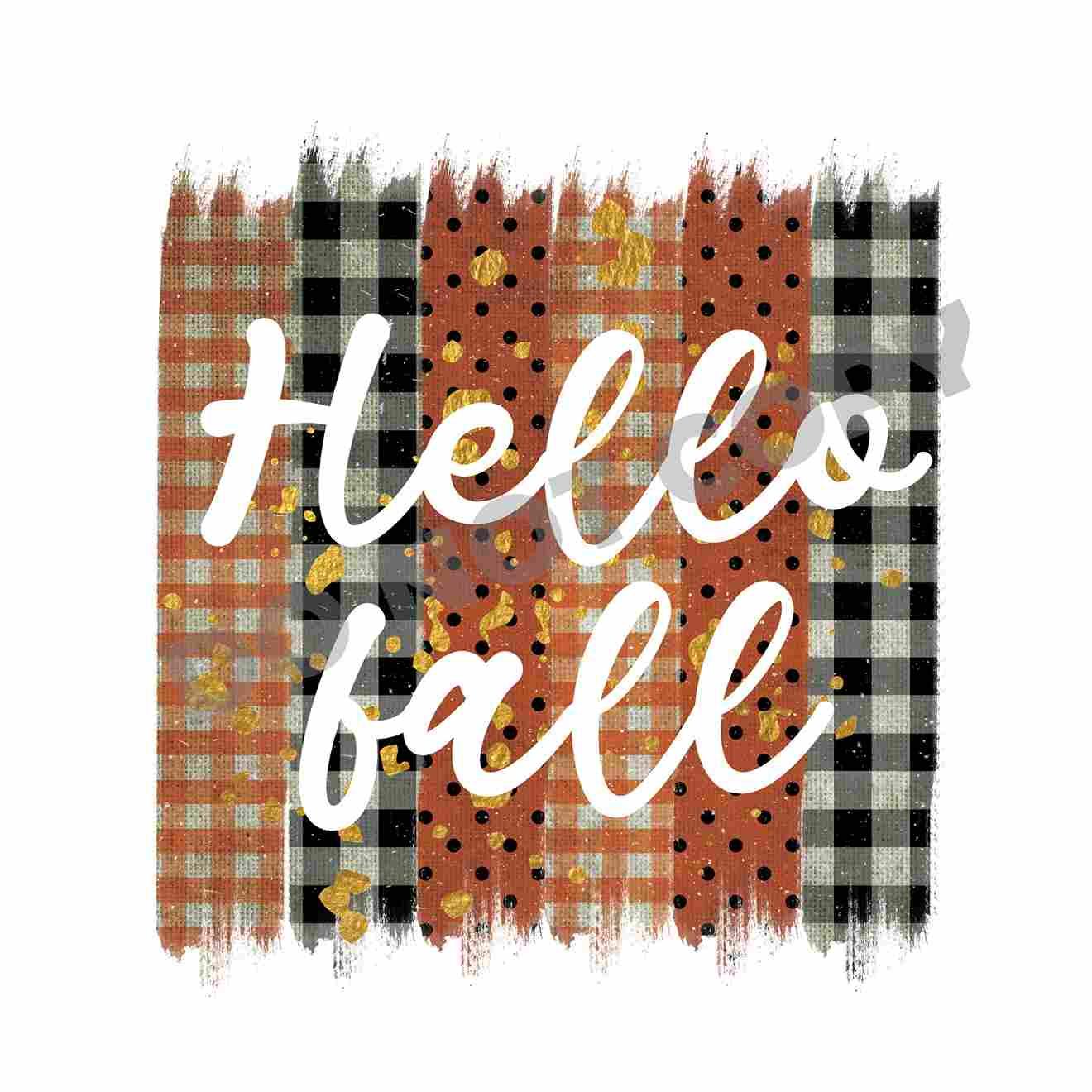 Thanksgiving Hello Fall -DTF Transfer - DTF PROMO
