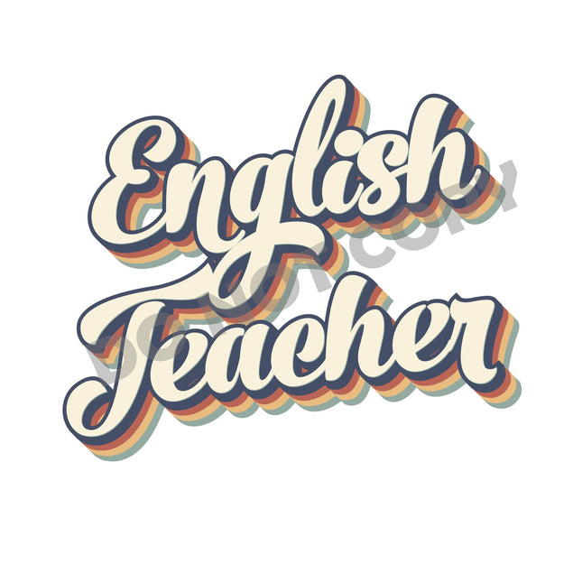 English Teacher -DTF Transfer - DTF PROMO