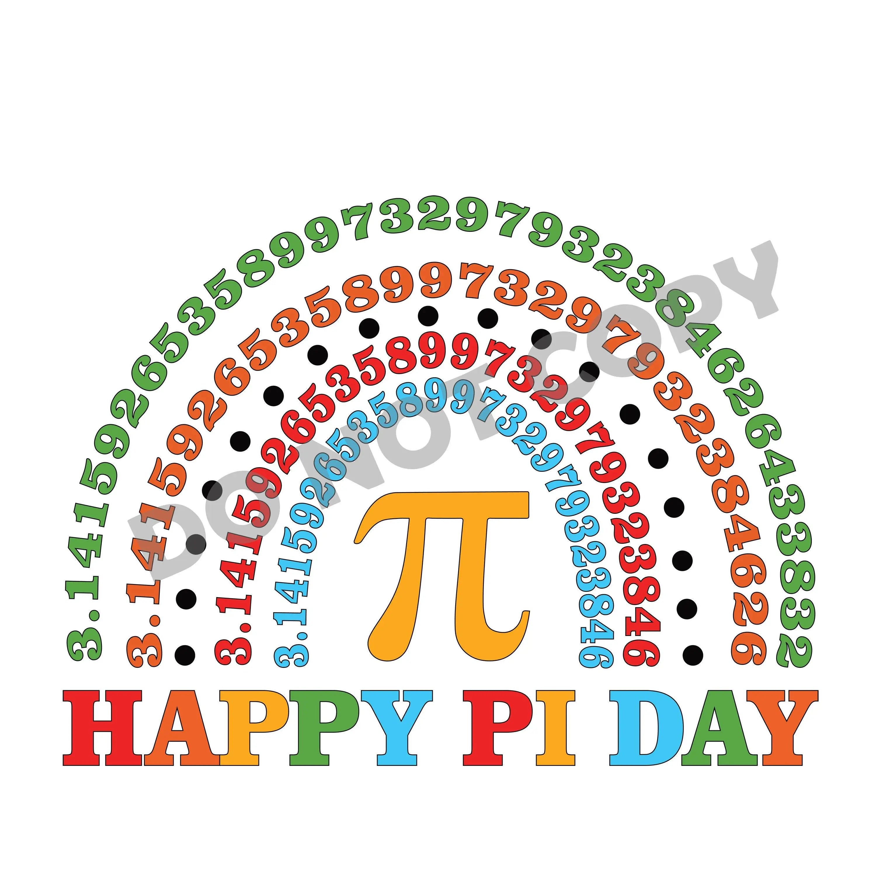 Happy PI Day -DTF Transfer - DTF PROMO