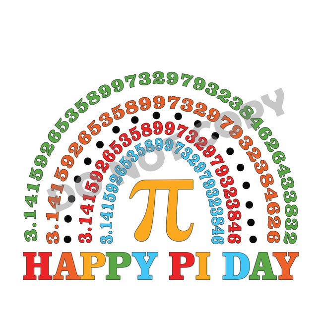 Happy PI Day -DTF Transfer - DTF PROMO