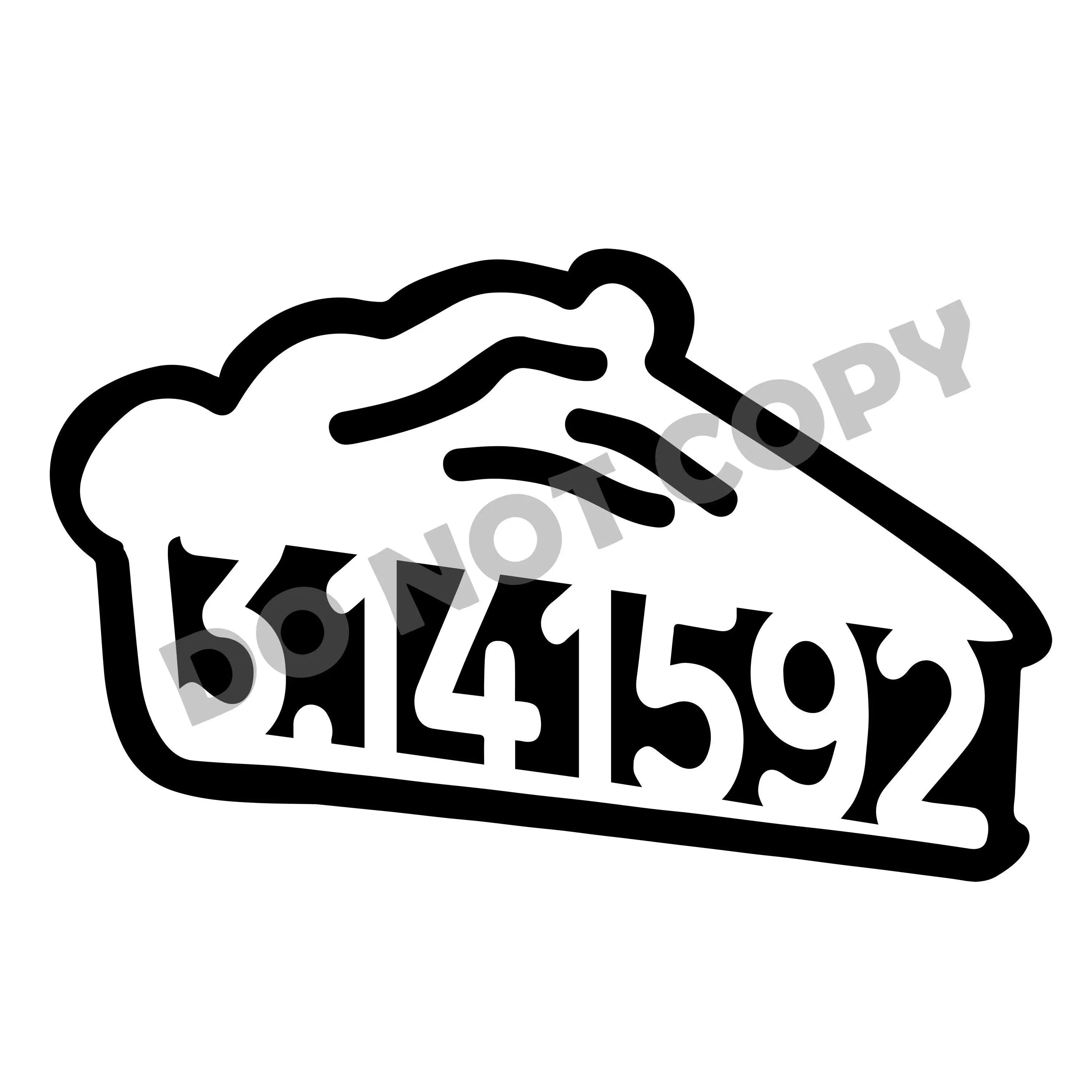 Teacher Pizza Pi Number -DTF Transfer - DTF PROMO