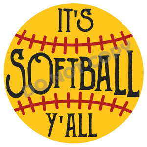 It's Softball Y'all -DTF Transfer - DTF PROMO
