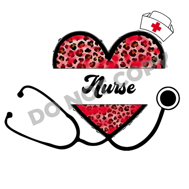 Nurse Stethoscope - DTF Transfer - DTF PROMO
