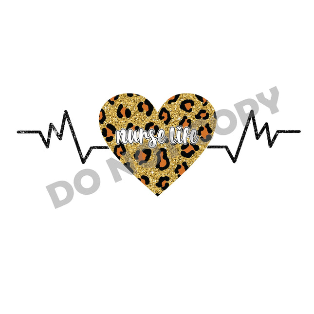 Nurse Life Heart - DTF Transfer - DTF PROMO
