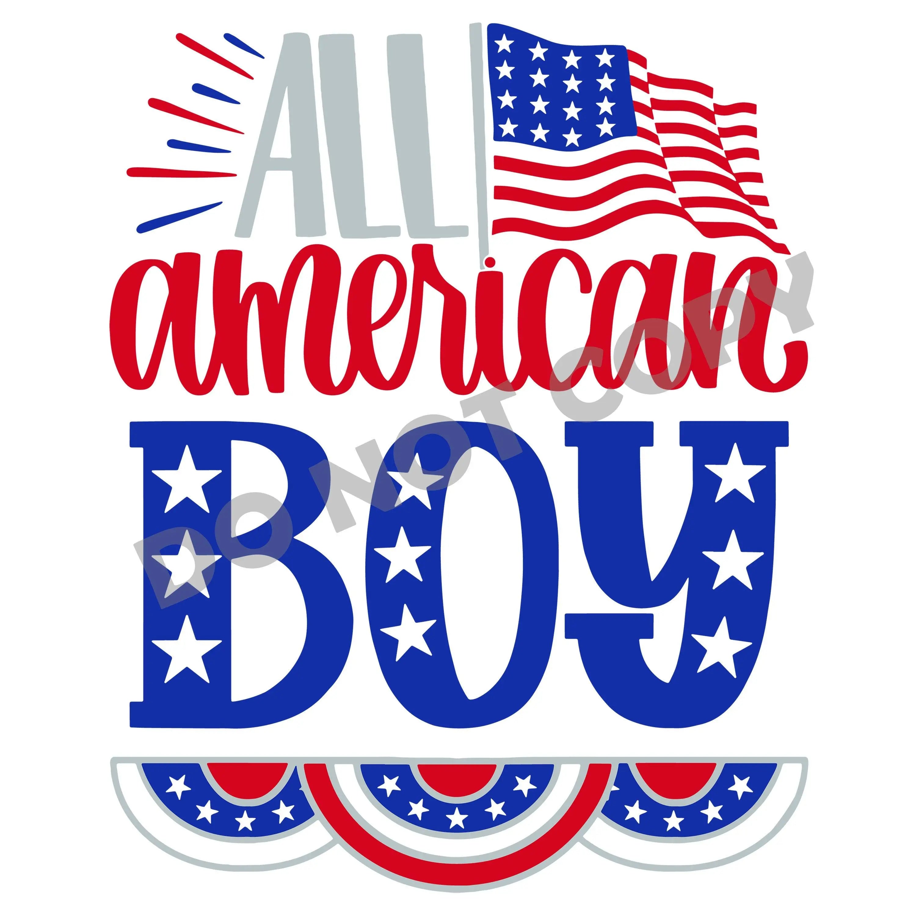 All American Boy -DTF Transfer - DTF PROMO