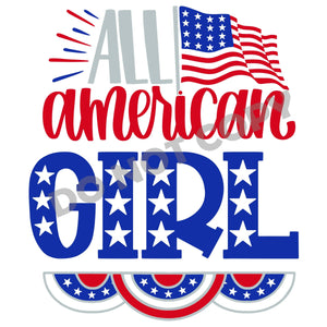 All American Girl -DTF Transfer - DTF PROMO
