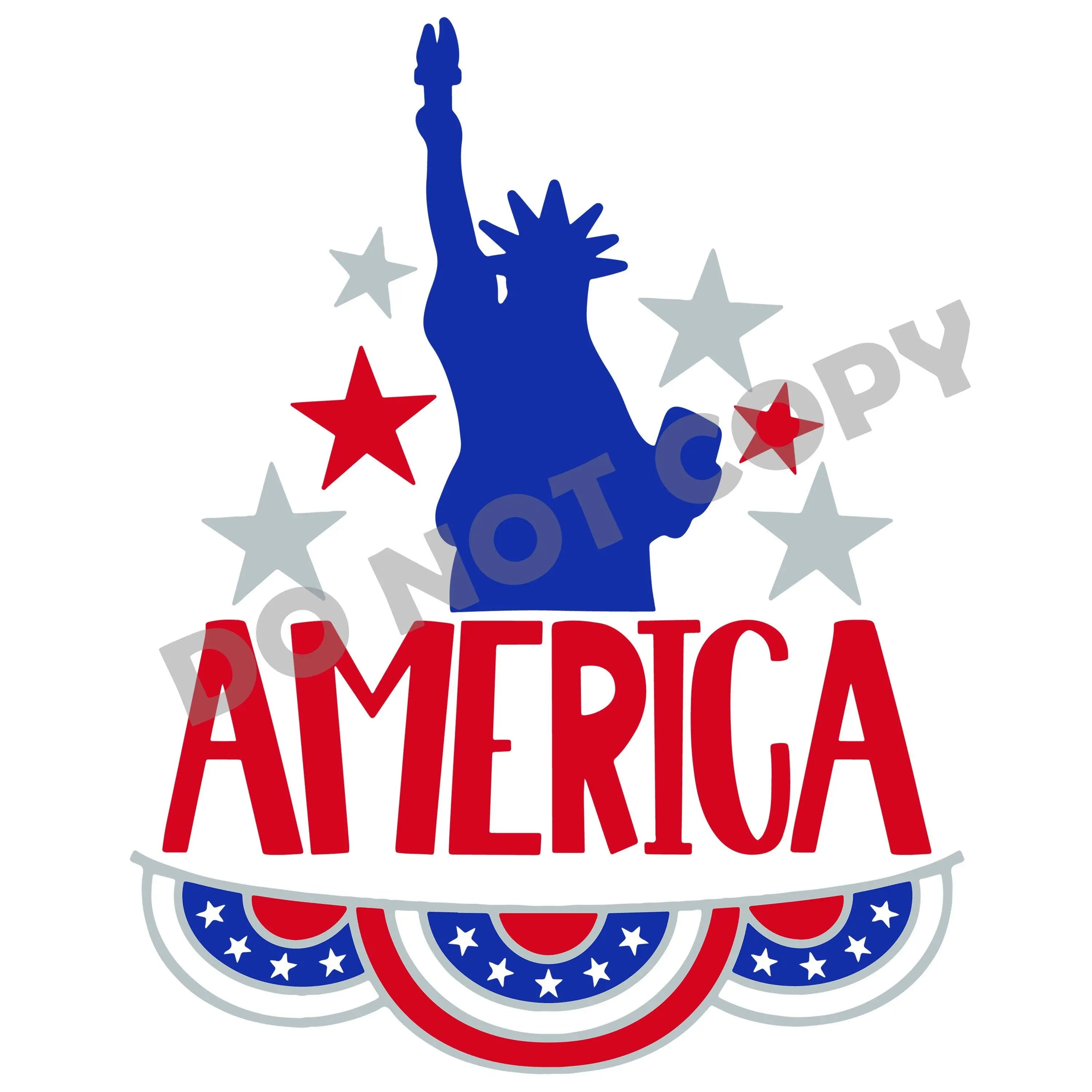 America Statue Of Librety - DTF Transfer - DTF PROMO