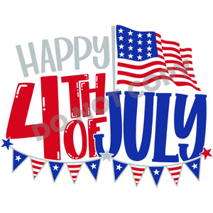 Happy 4TH Of July -DTF Transfer - DTF PROMO