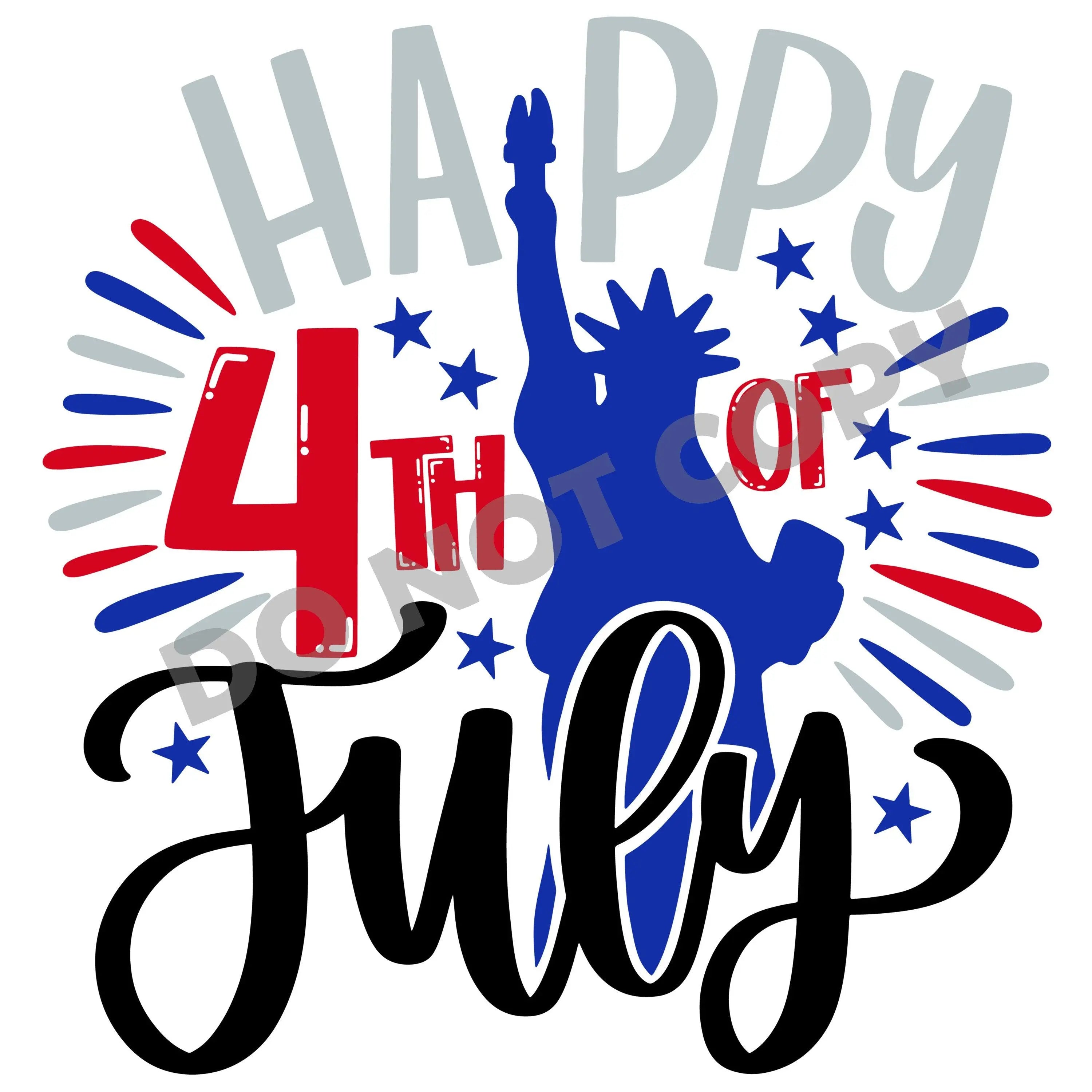 USA Happy 4th Of July -DTF Transfer - DTF PROMO
