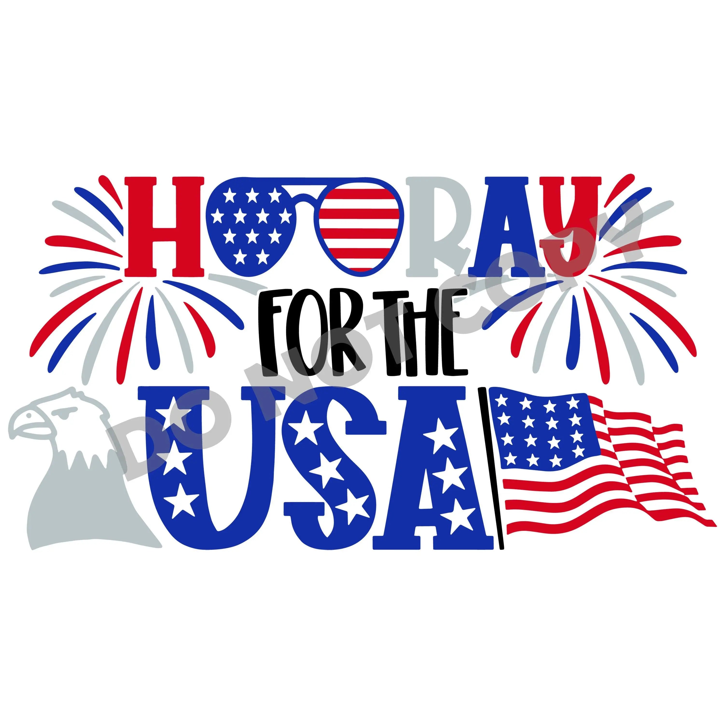 Hooray For The USA -DTF Transfer - DTF PROMO