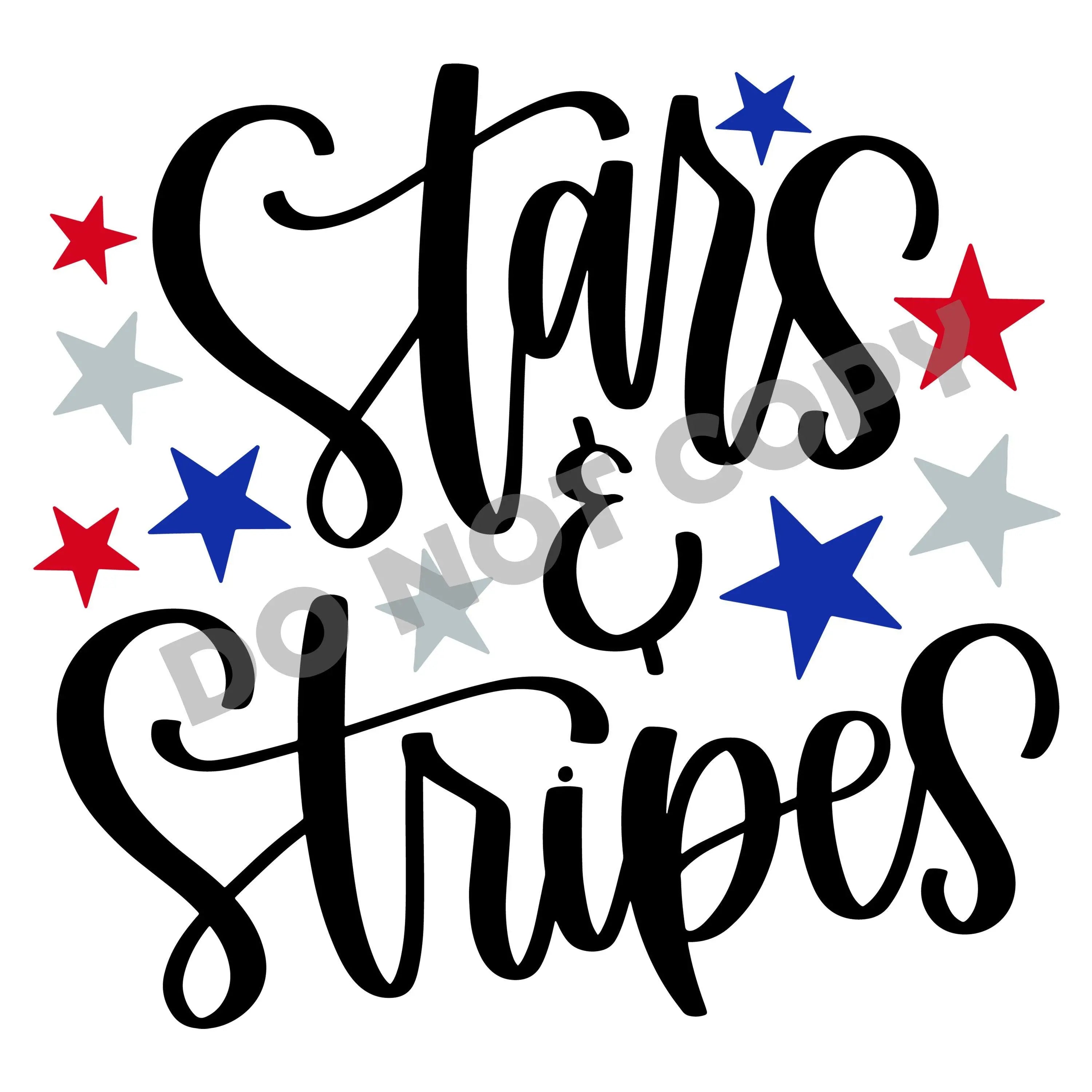 Star Stripes -DTF Transfer - DTF PROMO