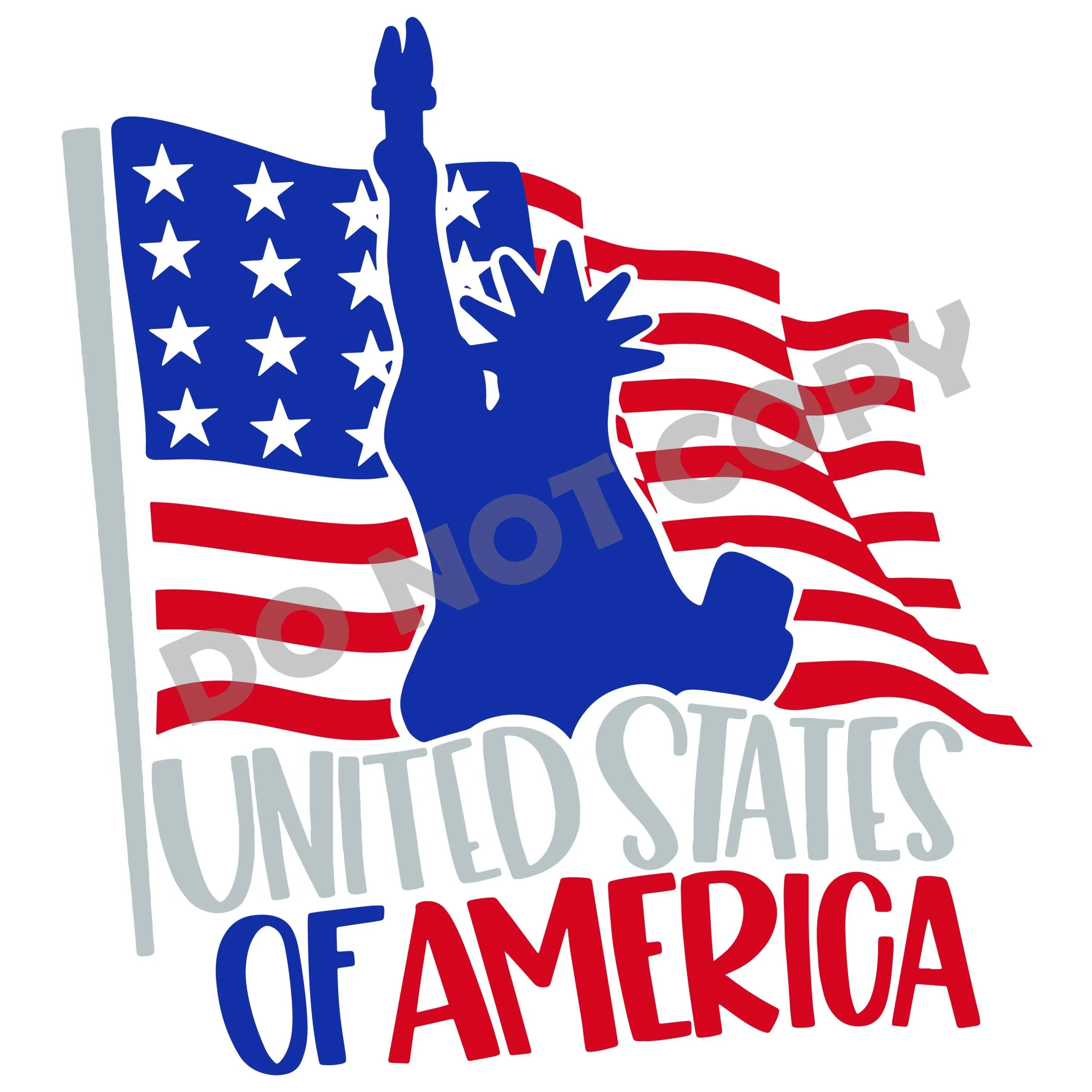United States Of America -DTF Transfer - DTF PROMO