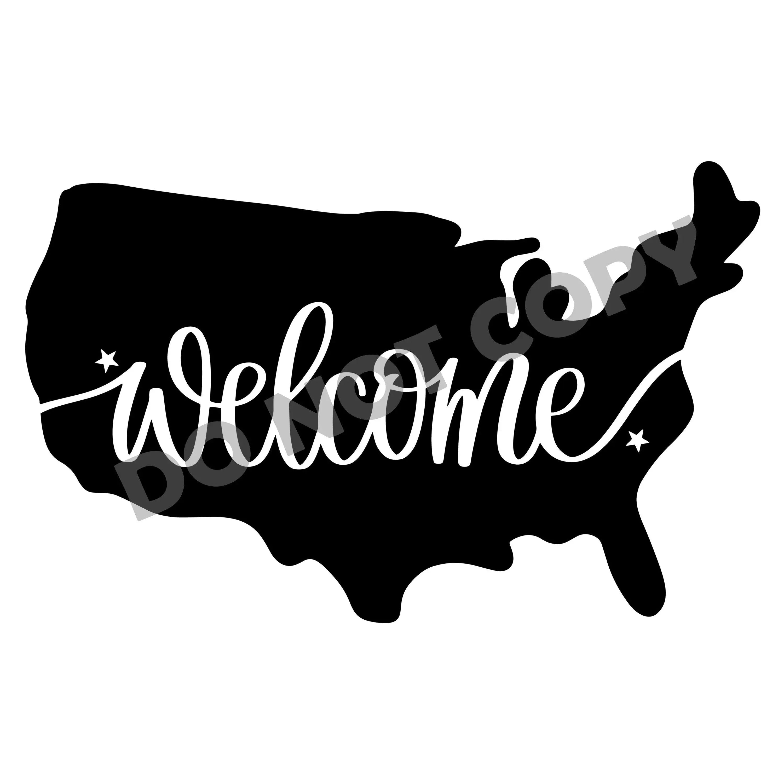 Welcome Map -DTF Transfer - DTF PROMO