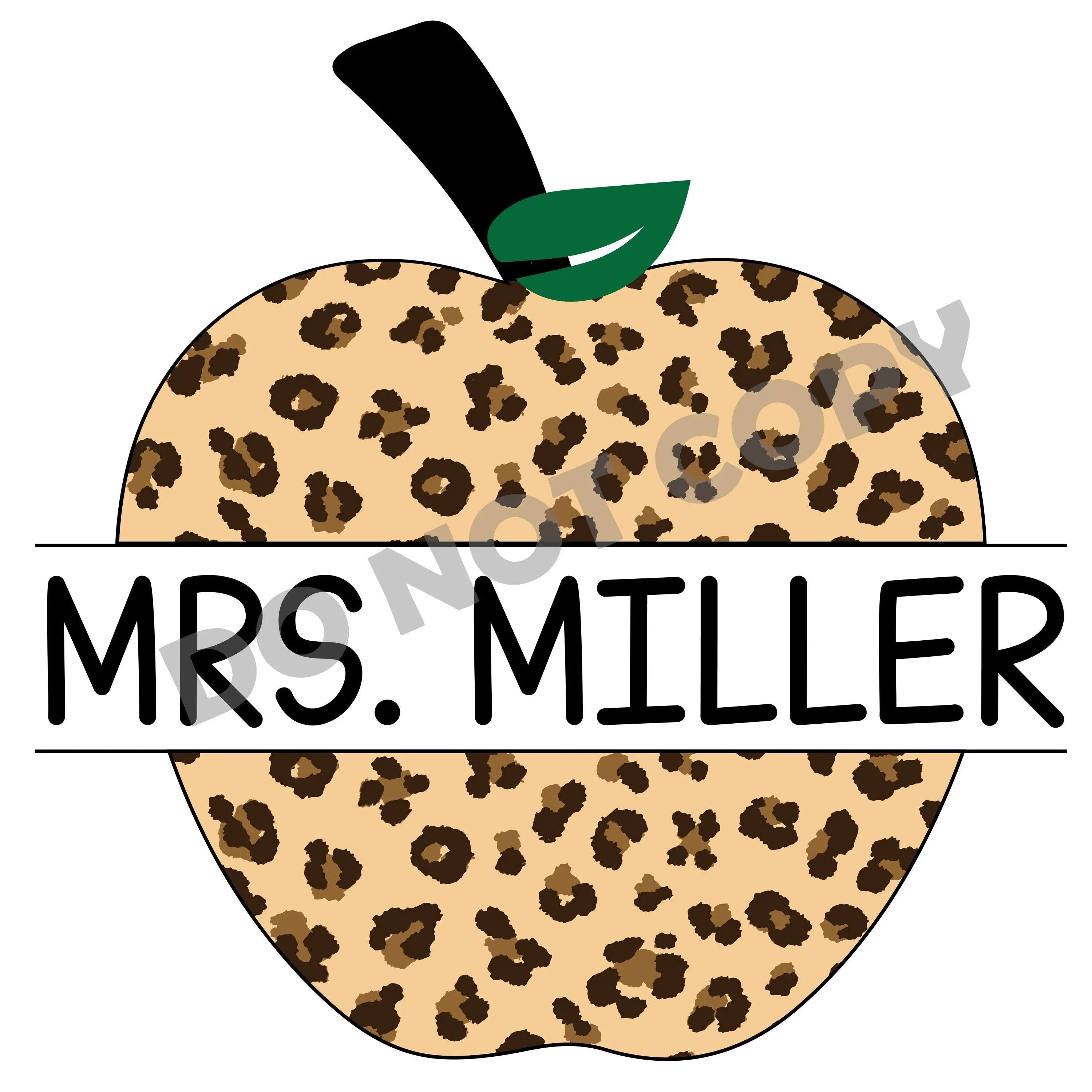 Teacher Mrs. Miller -DTF Transfer - DTF PROMO