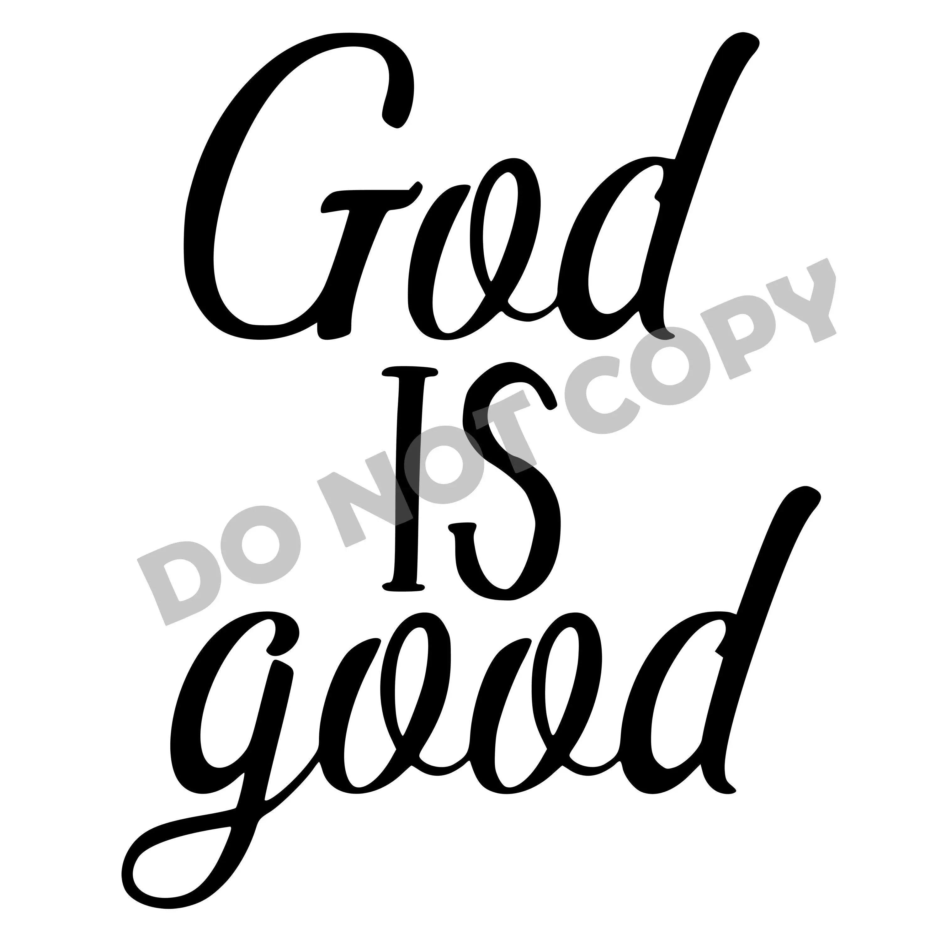 God Is Good -DTF Transfer - DTF PROMO