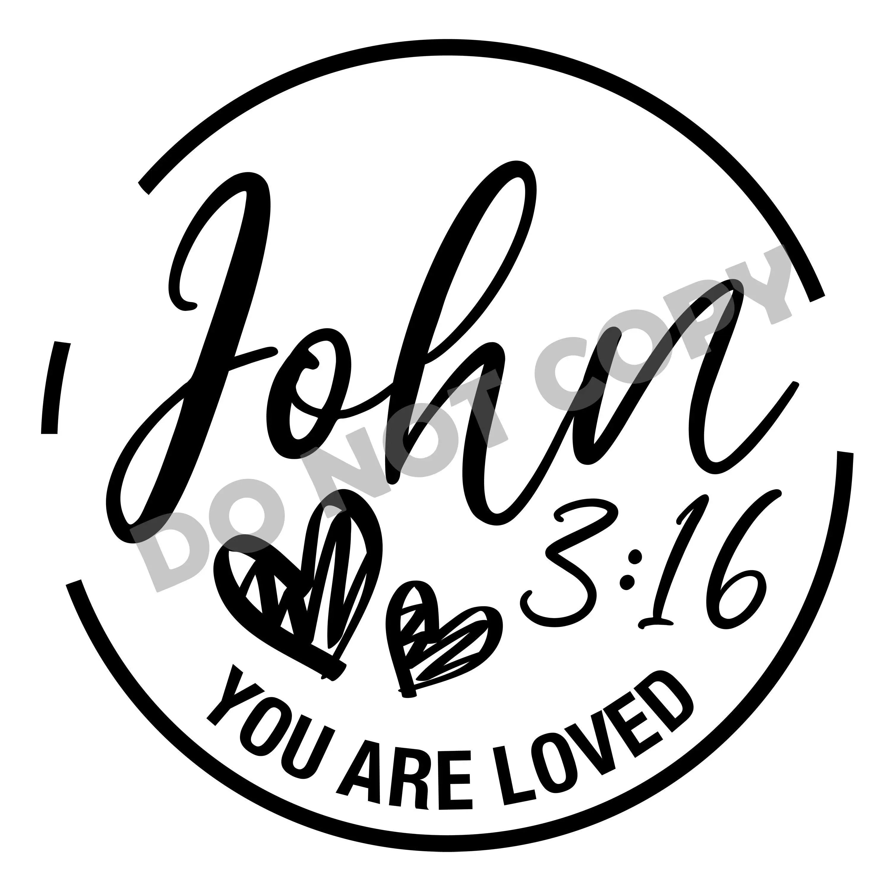 John You Are Loved -DTF Transfer - DTF PROMO