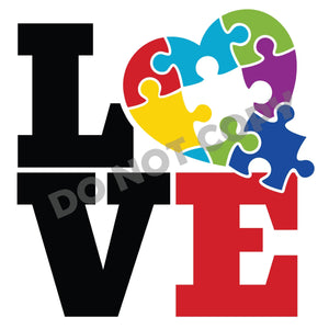 Autism Love - DTF Transfer - DTF PROMO