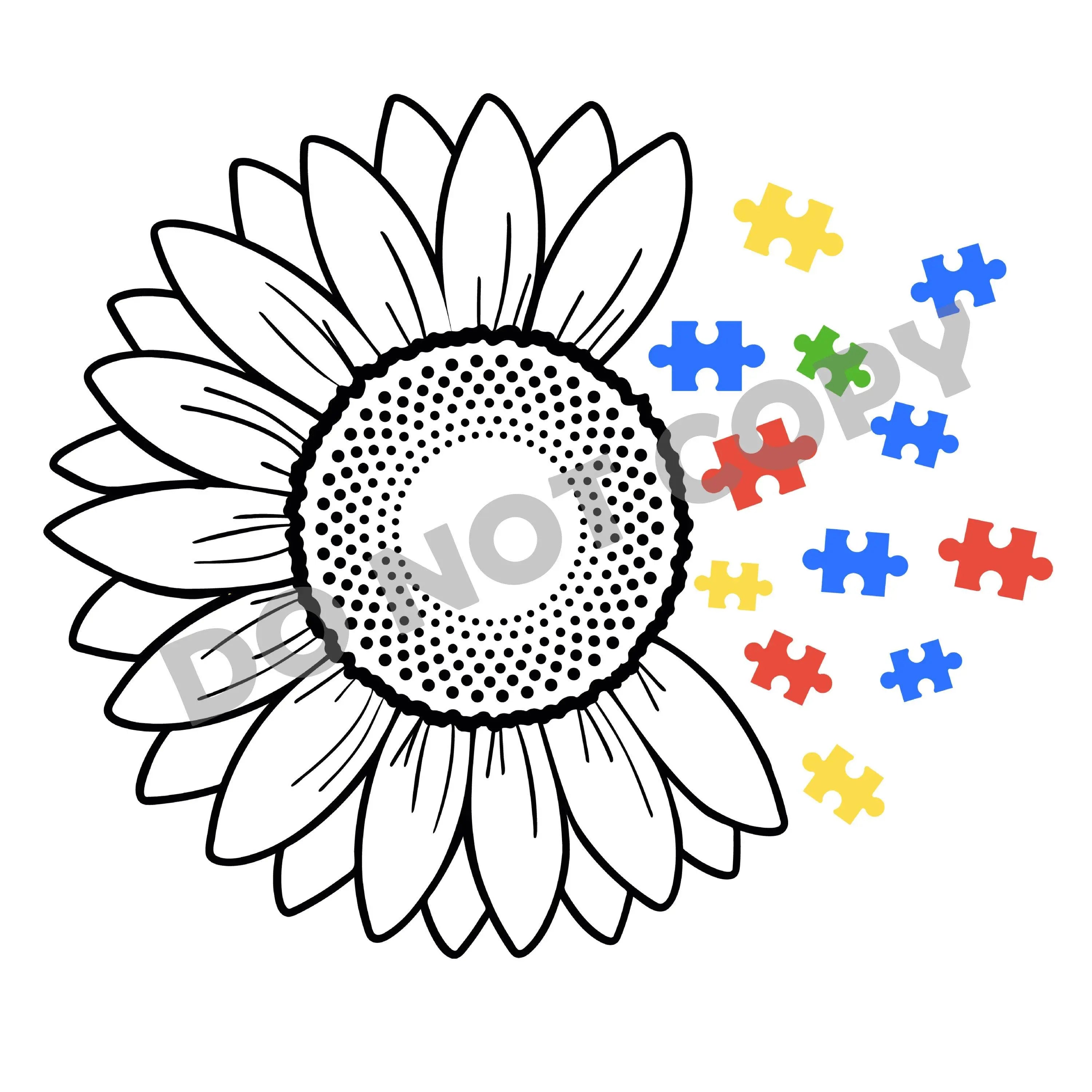 Autism Flower - DTF Transfer - DTF PROMO