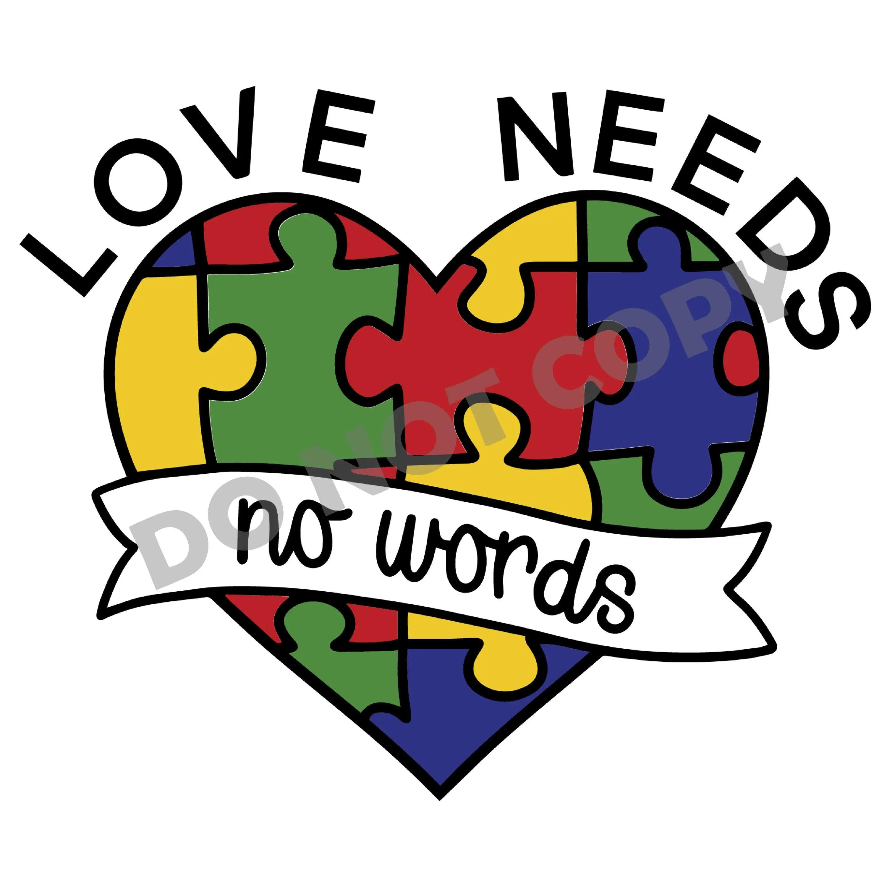 Love Needs No Words - DTF Transfer - DTF PROMO