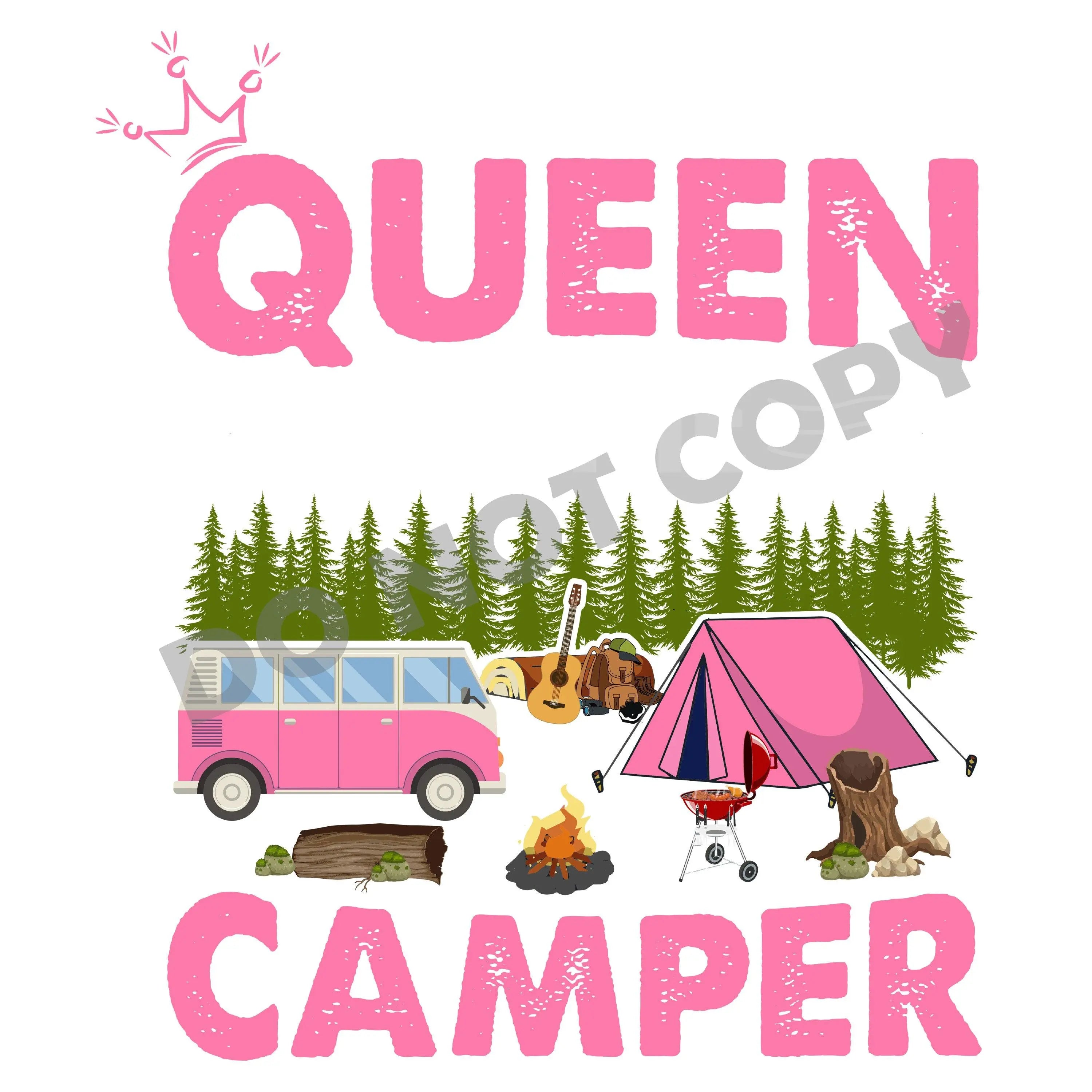 Queen Camper - DTF Transfer - DTF PROMO