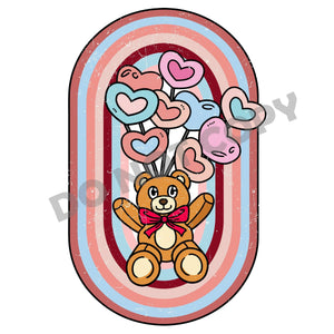 Valentines Day Bear-DTF Transfer - DTF PROMO