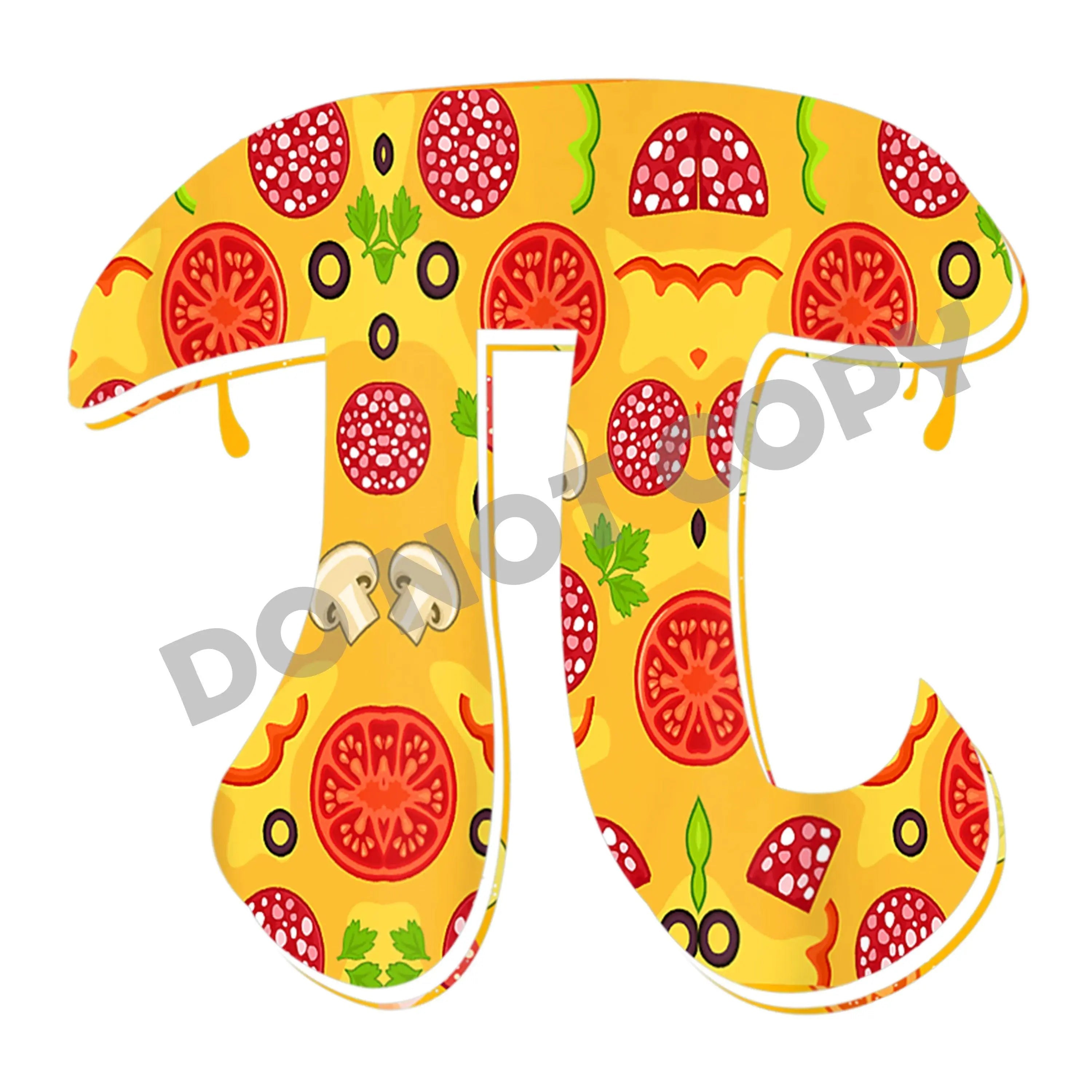 Pizza Pi Number -DTF Transfer - DTF PROMO