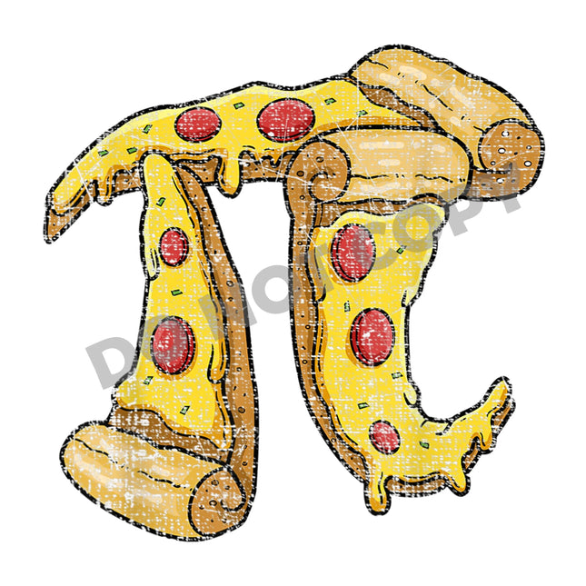 Teacher Pizza Pi Number -DTF Transfer - DTF PROMO