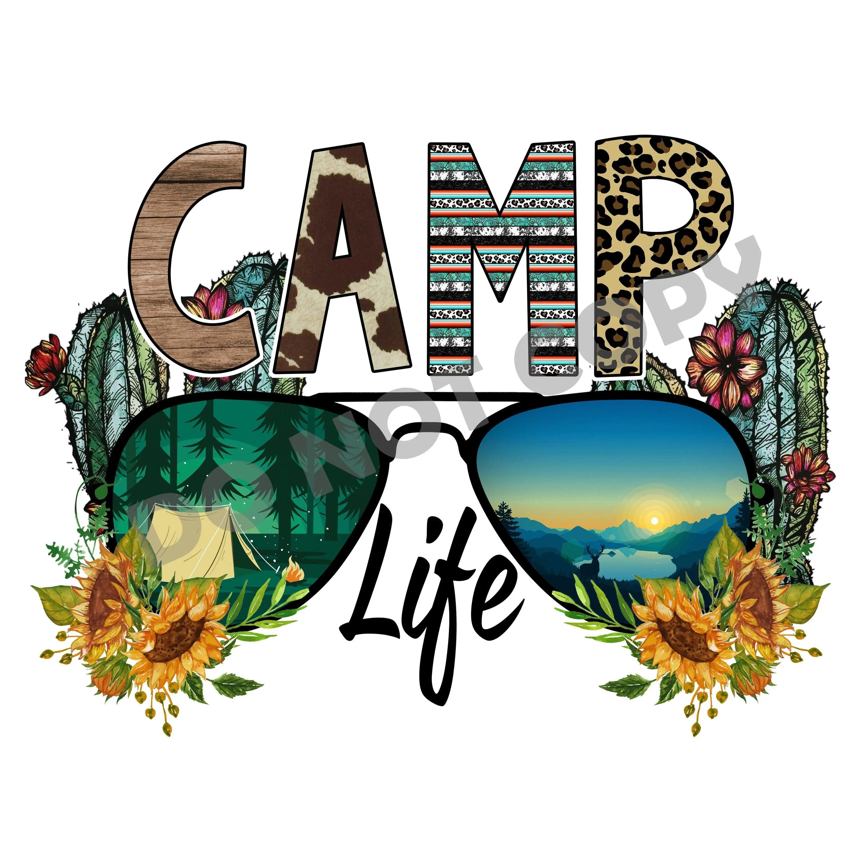 Camp Life Camping - DTF Transfer - DTF PROMO