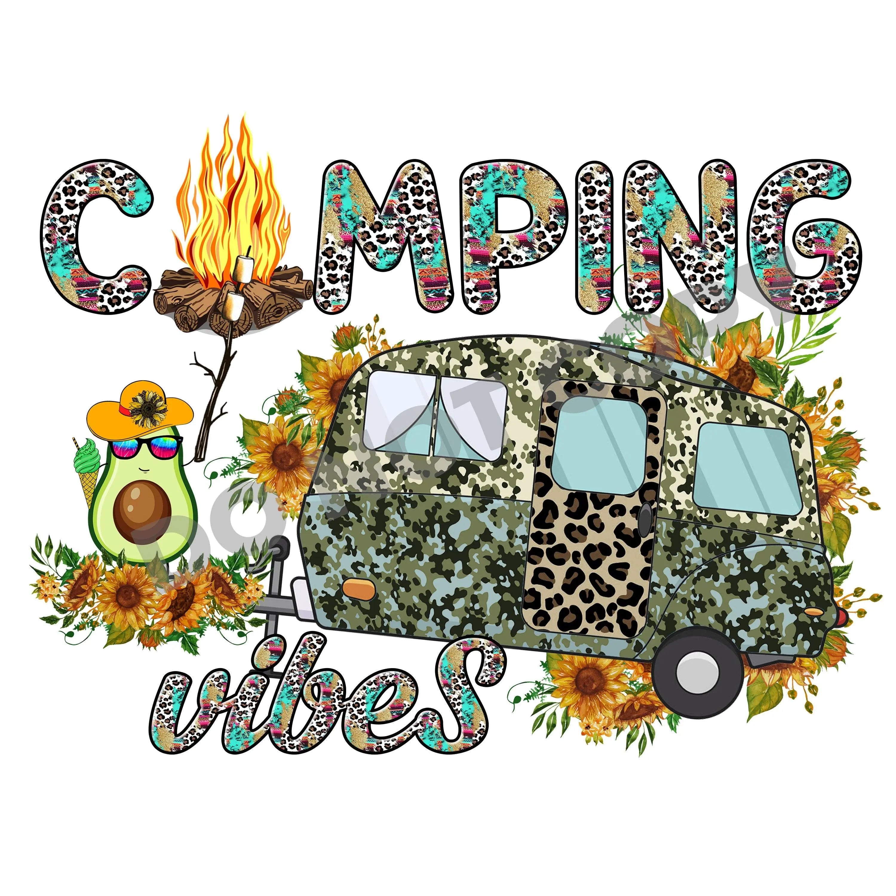 Camping Vibes - DTF Transfer - DTF PROMO