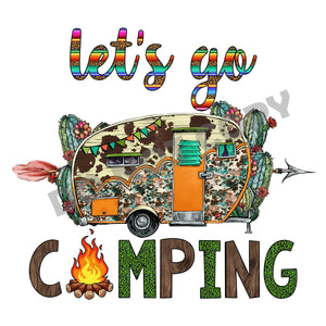 Let's Go Camping - DTF Transfer - DTF PROMO