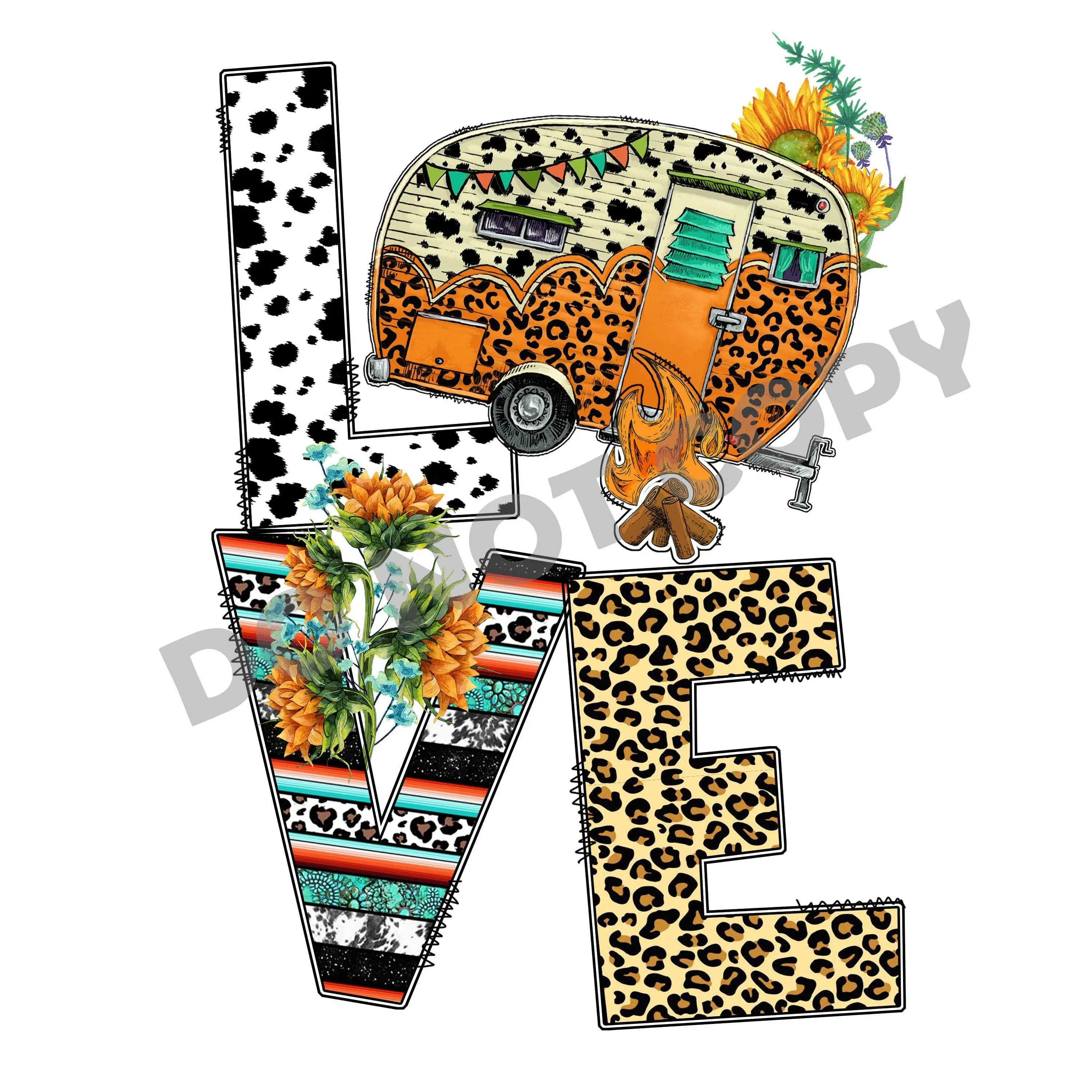 Camping Love - DTF Transfer - DTF PROMO