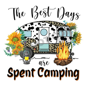 The Best Days Are Spent Camping - DTF Transfer - DTF PROMO