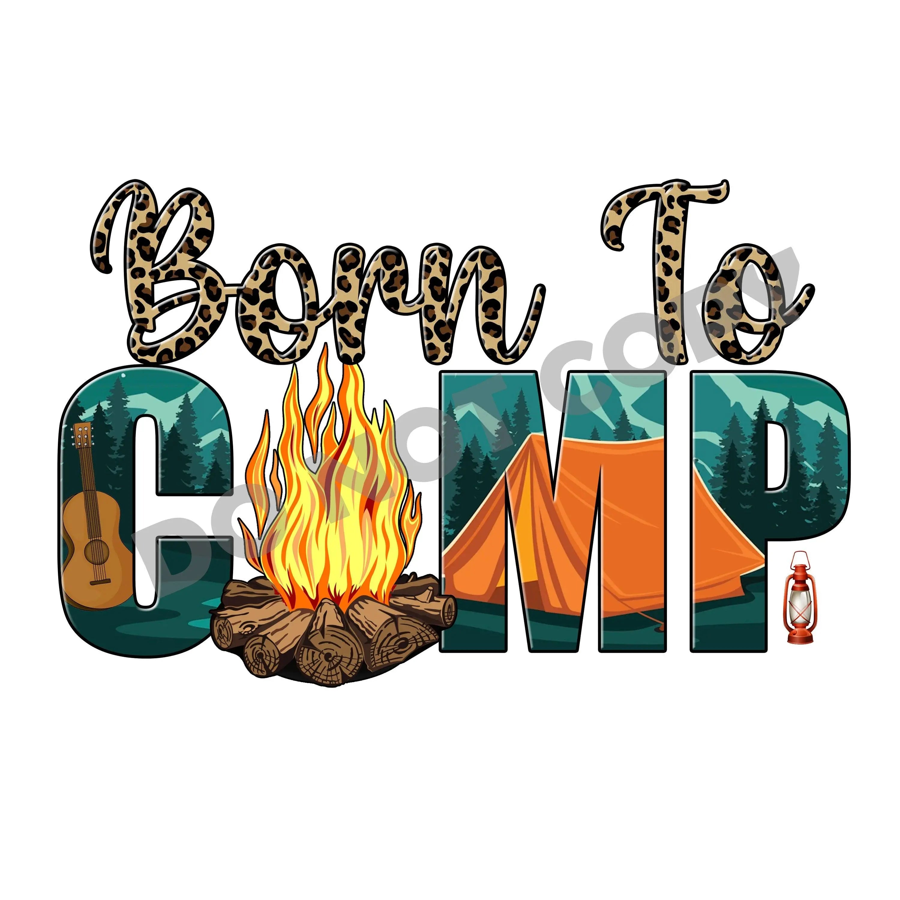 Born To Camp - DTF Transfer - DTF PROMO