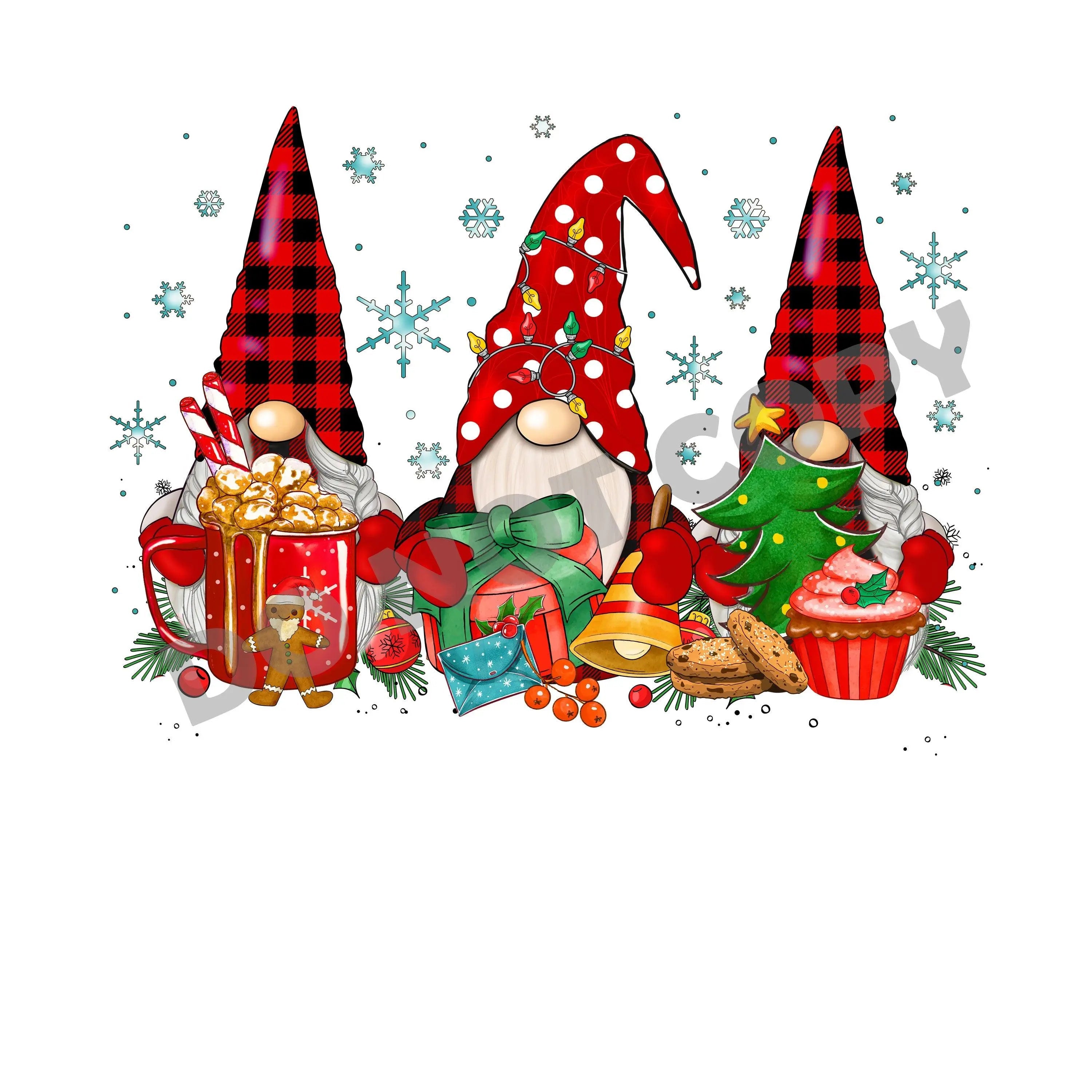 Christmas Gnomes -DTF Transfer - DTF PROMO